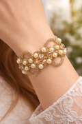 Bracciale in pizzo chiacchierino